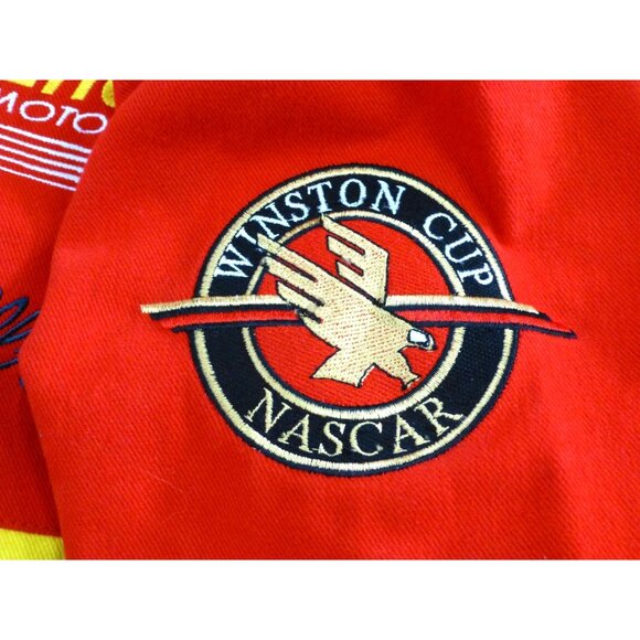 Vtg NASCAR Race Jacket Mens XL Rainbow Jeff Gordon 24 Hamilton, 2 Signatures - Picture 14 of 16